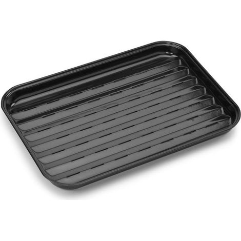 Wiederverwendbare Grillplatte aus Emaille, Grillzubehör, 34,5 x 23 cm (1/3)