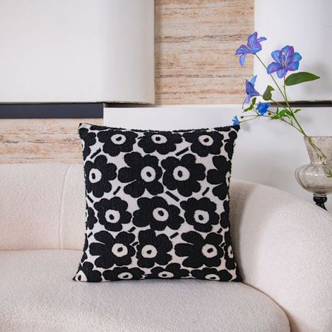 Housse de coussin carrée décorative 45 x 45 cm pour canapé ou chambre, avec fermeture éclair invisible