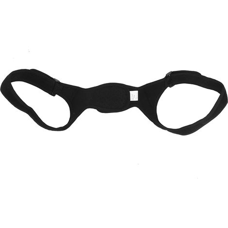 Correcteur de posture portable, ceinture de soutien dorsal et lombaire, correcteur de dos voûté (noir) Noir L (1/5)
