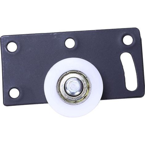 4 jeux de galets, roulettes et poulies pour portes coulissantes. Compatibles avec les armoires et les penderies. Mouvement silencieux et fluide. Nylon. (1/2)