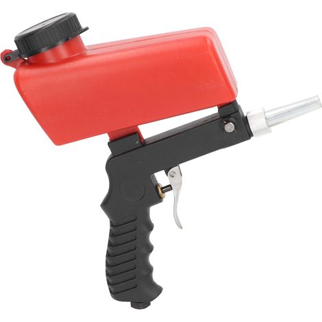 Pistolet de sablage à gravité, kit de projection pneumatique manuel avec buse, pour décapage et nettoyage de surfaces (1/5)