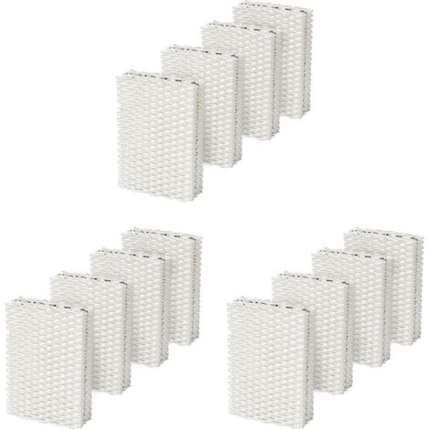 Filtro de mecha de repuesto WF813 para humidificador EQWF813, compatible con Rcm832, Rcm-83 PCWF813 PCcm 840, paquete de 12
