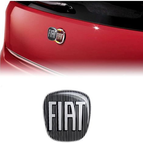 Adesivo Fiat 3D Ricambio Logo per Grande Punto - Confezione: POSTERIORE - Colore: NERO