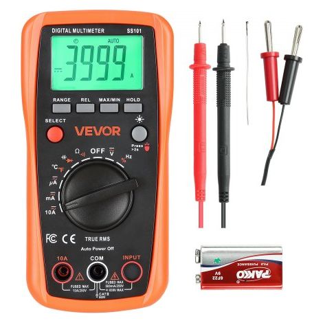 Multimètre Numérique - 4000 Points Multimètre Professionnel TRMS (1/5)