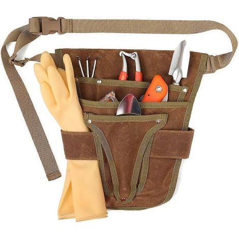 Tablier ajustable avec poches, pour électriciens, pratique et esthétique, pour le jardinage, l'entretien et les travaux extérieurs.-AquaForge (1/2)