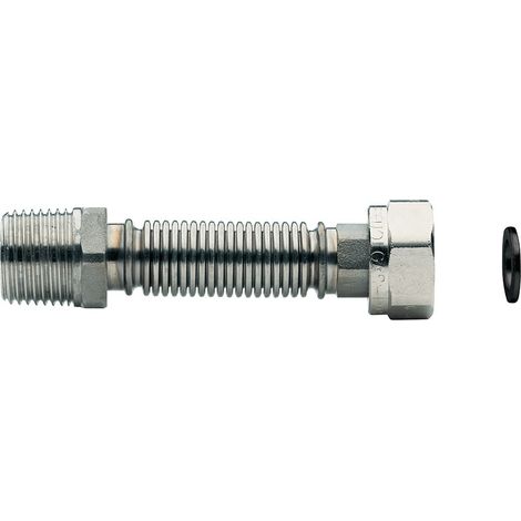 Attacchino flessibile inox estens. mm 110-210 3/ 4mf - idrobric (1/4)