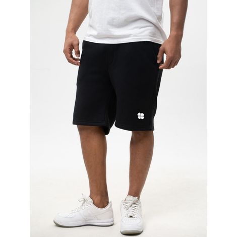 Pantaloni della tuta neri con piccolo logo Good Luck, taglia M (1/5)