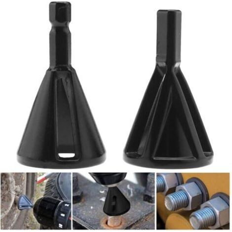 Deburring Tool Enlever Bavure Acier Inoxydable Outil De Chanfrein En Acier Inoxydable Externe D'ébavurage Outil À Chanfreiner Rapidement Les Réparations Endommagés Boulons(2 pièces) (1/5)