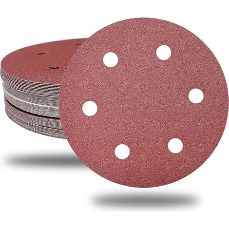 Disques de Ponçage 215 mm Disques Abrasifs 215 mm Ronds Papier Abrasif Ponceuse pour Cloisons Sèches Ponceuse Girafe -Grain 150 (1/5)