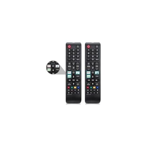 Set di 2 telecomandi universali per TV Samsung, telecomandi di ricambio per TV Samsung, compatibili con Netflix e Hulu, telecomandi con pulsante a infrarossi, compatibili con tutte le TV - Crezuo (1/4)