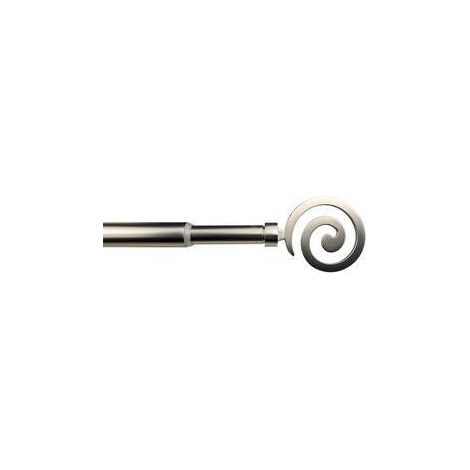 BASTONE METALLO D 12/9  70/120CM SPIRALE NICHEL