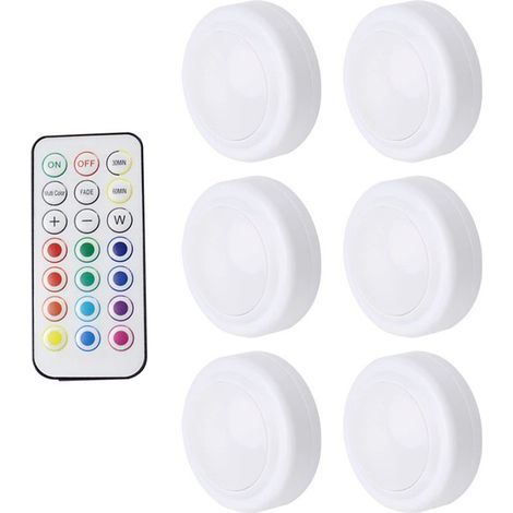 Set mit 6 LED-Strahlern (13 Farbtemperaturen) – Leuchten geeignet für Einbau- und Aufbaumontage (Doppelfunktion) – Dimmbar, ultraflaches Design (1/5)