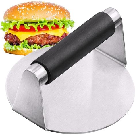 Hamburgerpresse, Smash-Burger-Presse, 14 cm Hackfleischpresse, Antihaft-Fleischpresse, leicht zu reinigen, für Steaks, Burger, Patties, Fleisch und Grillgut (1/5)