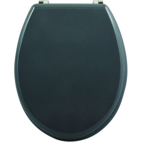Abattant wc MDF CLEO Gris Anthracite - Charnières Inox MSV