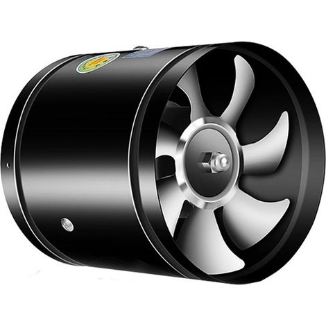 Ventilateur De Conduit - 150 Mm - Métal Noir - Pour Cuisine Salle De Bain Sous-Sol - 1 Pièce (1/5)