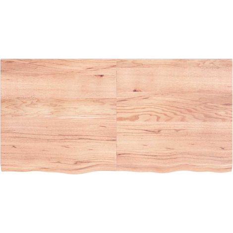 Maison Exclusive - Piano Tavolo Marrone 120x60x(2-4) cm Massello Rovere Trattato