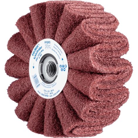 PFERD 44642502 POLINOX Vlies-Schleifrad PNG Ø 125 x 50 mm Gewinde M14 A 180 für Feinschliff & Finis (1/5)