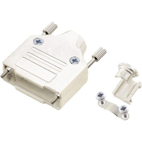 encitech MHDM15-K 6560-0136-02 D-SUB Gehäuse Polzahl: 15 Vollmetall 180 ° Silber 1 St.