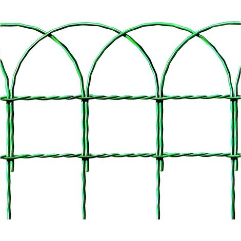 Rete recinzione ornamentale verde - filo Ø 2,2/3,2 - rotolo 25 mt - Altezza: cm 40 (1/2)