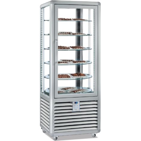 VITRINE CHOCOLAT - 1 PORTE - 6 ÉTAGÈRES TOURNANTES - ISOTECH