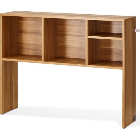 Étagère de bureau à un niveau en bois, 94 x 24 x 73 cm, avec pieds antidérapants, idéale pour le bureau, la maison ou la chambre d'étudiant. (1/5)