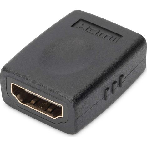 Adaptateur graphique HDMI, 2 ports HDMI Type A (prise jack vers connecteur), 4K Ultra HD 60 Hz, 3840 x 2160 pixels, noir (1/2)