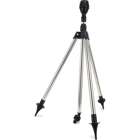 Arroseur rotatif 360° avec trépied pour irrigation de jardin, arrosage automatique, pulvérisateur d'eau réglable pour pelouse et plantes. (1/5)