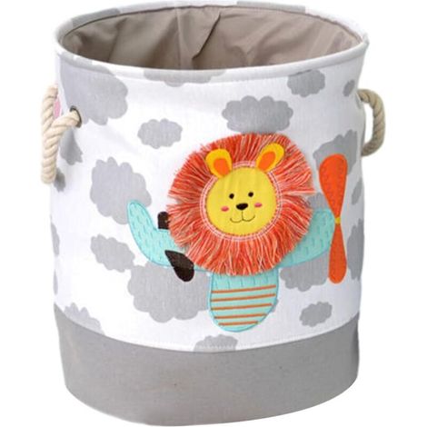 Bardusch-Seau à linge en toile imperméable avec poignées, pour garçons et filles, jouets et enfants (1/5)