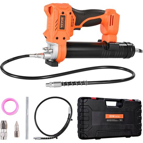 Pistolet à Graisse Électrique sans Fil Automatique, 55 MPa, avec Éclairage LED, Tuyau 90 cm, 20 V Batterie Non Incluse, Déclencheur Vitesse Variable, Adapté au Graissage de Véhicules ou Machines (1/5)