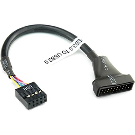 Câble adaptateur USB 3.0 vers USB 2.0 (1 unité) - Connecteurs pour carte mère d'ordinateur (1/5)