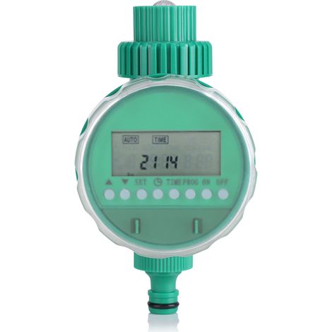 Ensemble de 5 pièces comprenant un programmateur d'arrosage automatique pour jardin et un raccord rapide en Y. (1/5)