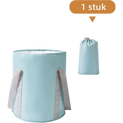 seau pliable pour bain de pieds portable pour maison et voyage grand format couleur bleu 1 pièce (1/5)