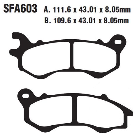 Pastiglie freno EBC SFAC603