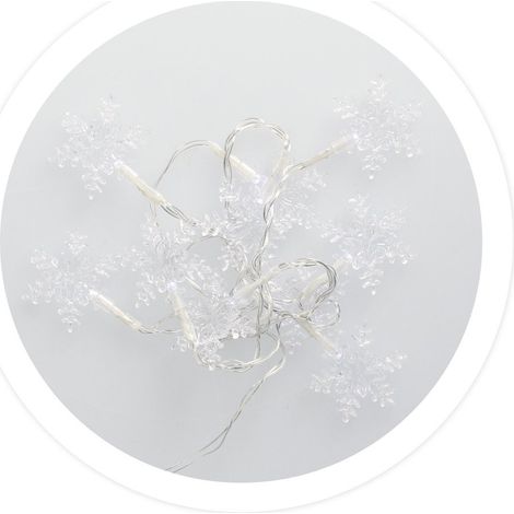 Fiocchi di neve LED trasparenti 1,35M Luce fredda
