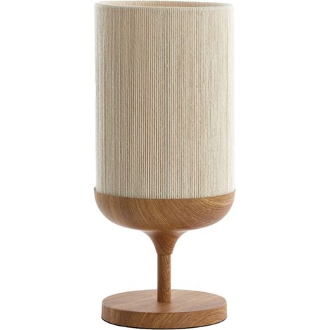 Light & Living - tischlampe - Dania - beige natürlich - baumwolle