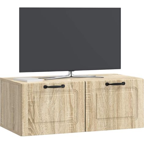 Maison Exclusive - Wandmontierter TV-Schrank Sonoma-Eiche 78,5 x