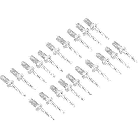 Lot de 20 pinces pour fixation d'étiquettes auriculaires (porcs, bovins, ovins) avec épingle de rechange en acier inoxydable. (1/5)