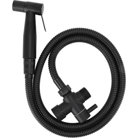 Pulvérisateur de Bidet à Main pour Toilettes, 7/8" Pulvérisateur de Bidet Douche Salle de Bain Pulvérisateur D'eau en Tissu avec Fixation de Tuyau pour Salle de Bain (1/4)