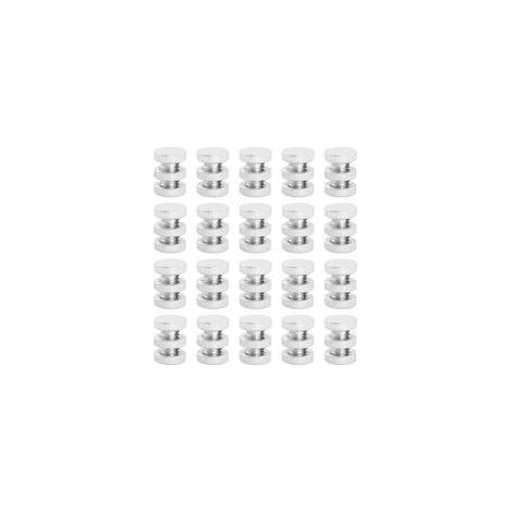 Lot de 20 connecteurs de clôture électrique en alliage d'aluminium pour fil de clôture électrique, boulon fileté à fente (1/5)