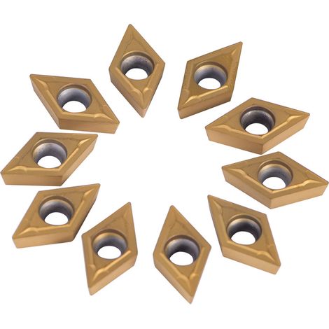 10 pièces plaquettes carbure CNC pour tour à métaux, outils de coupe et tournage, boîtier inclus (1/5)