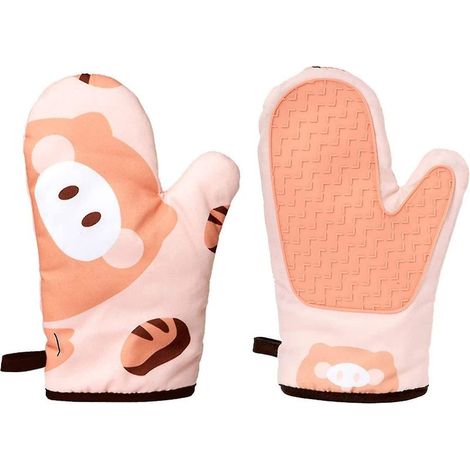 Gants de cuisine en silicone résistant à la chaleur, gants de barbecue pour la cuisson et les grillades
