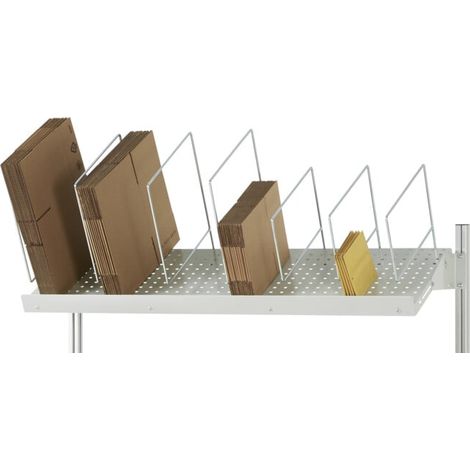 Rau Magazin pour cartons Série E, L1500(1384)xP450xH500mm, RAL7035