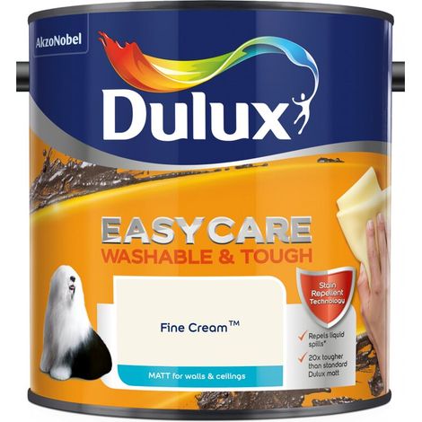Dulux Easycare Washable & Tough Matt Emulsion Paint - 2.5L - Fine Cream