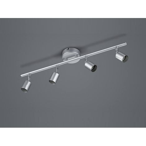 Deckenstrahler PARIS 4-flammig Metall Silber titanfarbig, Breite 50cm (1/4)