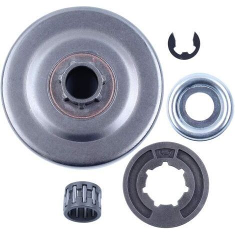 Tambour d'embrayage P7Jante de pignon pour MS170 MS180 MS250 MS251 017 018 021 02 Tronçonneuse Remplacement Pièces avec Roulement à Aiguilles Rondelle E-Clip 9512 933 2260 (1/4)