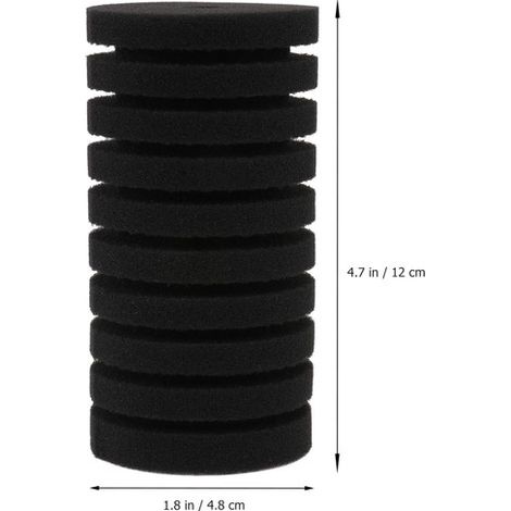Lot de 4 mousses de filtration de remplacement pour filtre d'aquarium