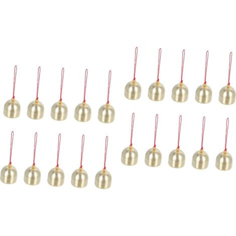 20pièces Cloches De Noël pour Décoration Accessoires Suspendus à Accrocher pour Ambiance Festive (1/5)