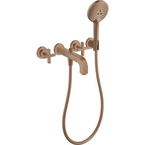Mezclador de baño de 3 agujeros hansgrohe AXOR Citterio con asas