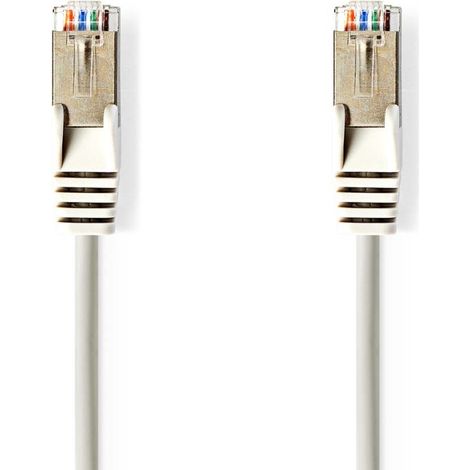 CCGL85121GY15 Câble réseau CAT5e , SF/UTP , RJ45 Male , RJ45 Male , 1.50 m , Rond , PVC , Gris , Label (1/2)