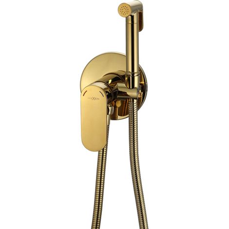 Mexen Milo batteria bidet da incasso con set a punto, oro - 7599350-50 (1/2)